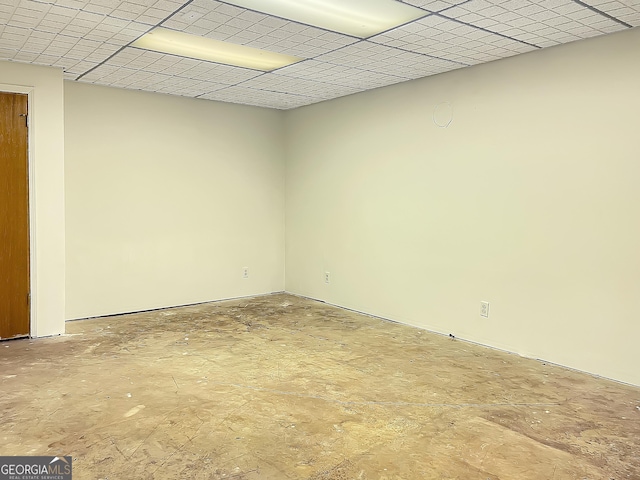 view of spare room