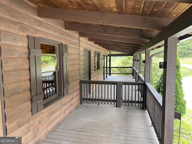 16 Tuts Mountain Rd, Clayton, GA 30525 - view of wooden terrace