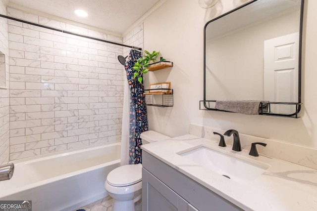1902 Athens Hwy, Jefferson, GA 30549 - bathroom featuring vanity and shower / bath combo with shower curtain