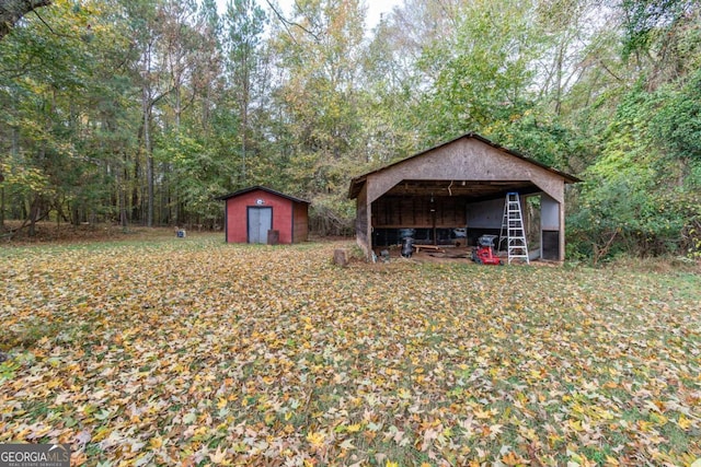 1902 Athens Hwy, Jefferson, GA 30549 - view of yard featuring a shed