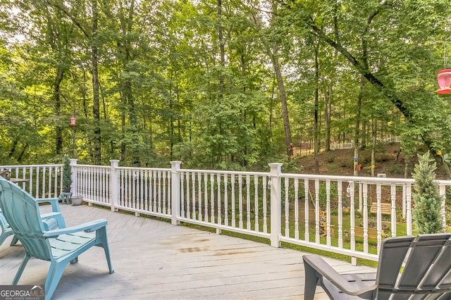 view of wooden terrace