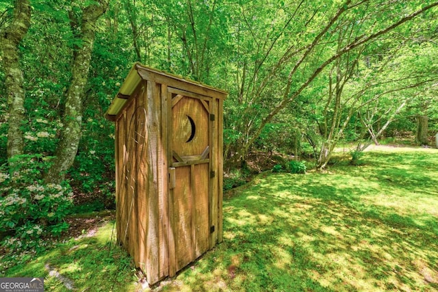 271 The Builders Hl, Morganton, GA 30560 - view of shed featuring a wooded view