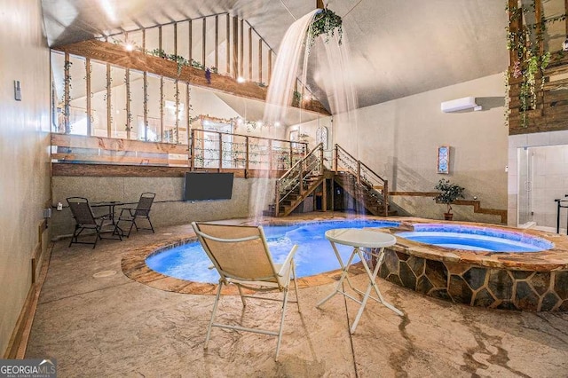 128 Graybrook Ct, Grayson, GA 30017 - view of pool featuring a pool with connected hot tub