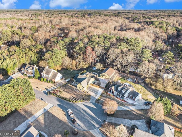 128 Graybrook Ct, Grayson, GA 30017 - aerial view of property and surrounding area featuring a forest