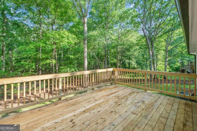 5155 Oakdale Ct, Douglasville, GA 30135 - view of wooden deck