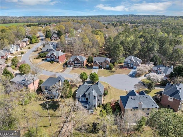 10890 Regal Frst, Suwanee, GA 30024 - view of property location with nearby suburban area and a forest