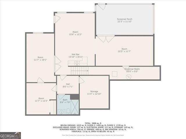 10890 Regal Frst, Suwanee, GA 30024 - room layout
