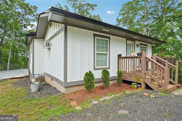 view of front of house featuring board and batten siding