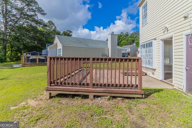 7623 Mcgillicuty Dr, Union City, GA 30291 - wooden terrace featuring a yard