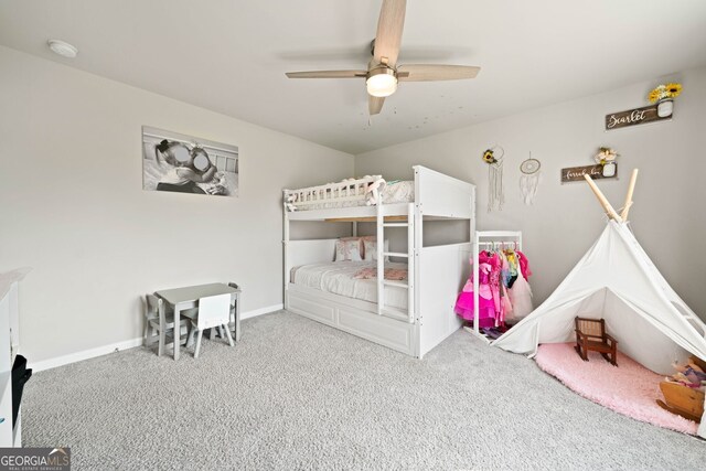 433 Crystal Way, Cornelia, GA 30531 - bedroom featuring carpet, baseboards, and a ceiling fan