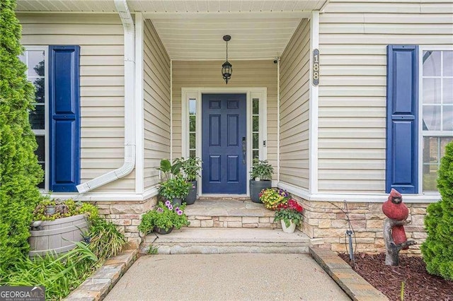 188 Cooper Creek Dr, Dallas, GA 30157 - view of exterior entry with a porch