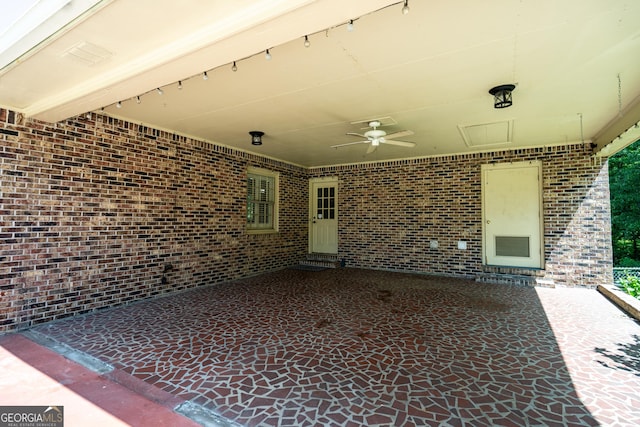 347 Brookridge Dr, Lagrange, GA 30241 - view of patio with ceiling fan
