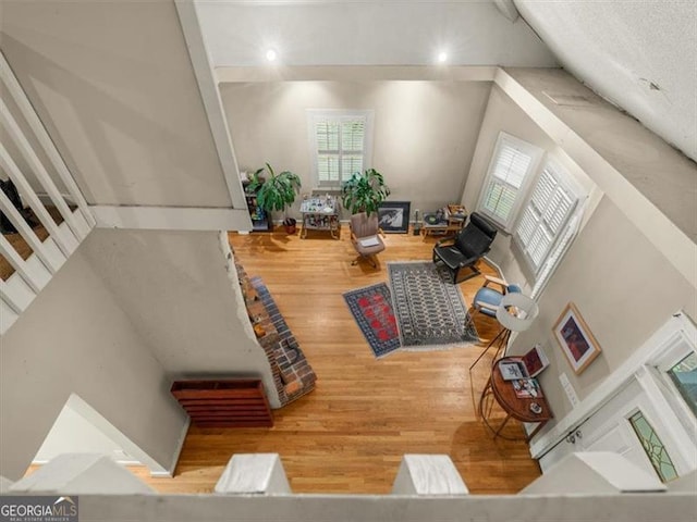760 Ashland Ave, Atlanta, GA 30307 - living room featuring wood finished floors and recessed lighting