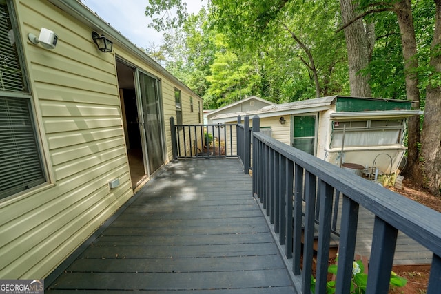 5525 Mount Shores Cir, Gainesville, GA 30506 - deck with an outbuilding