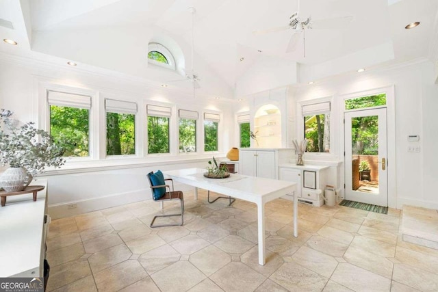 4411 Paces Battle NW, Atlanta, GA 30327 - sunroom / solarium with healthy amount of natural light and lofted ceiling