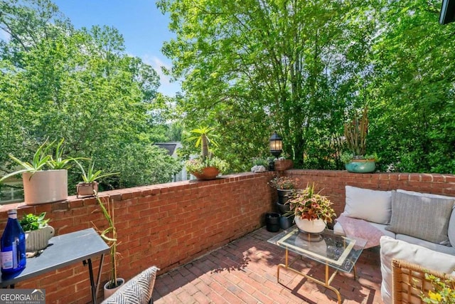 4411 Paces Battle NW, Atlanta, GA 30327 - view of patio with an outdoor hangout area
