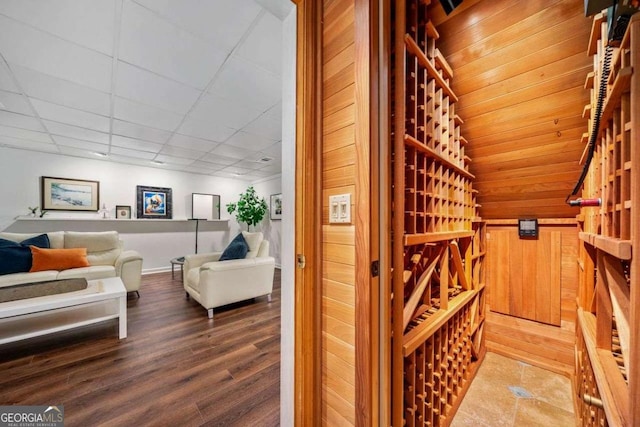 4411 Paces Battle NW, Atlanta, GA 30327 - wine room featuring wood finished floors and baseboards