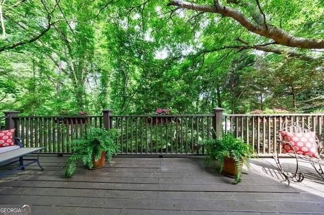 4470 Crestwicke Pointe, Atlanta, GA 30319 - view of wooden deck
