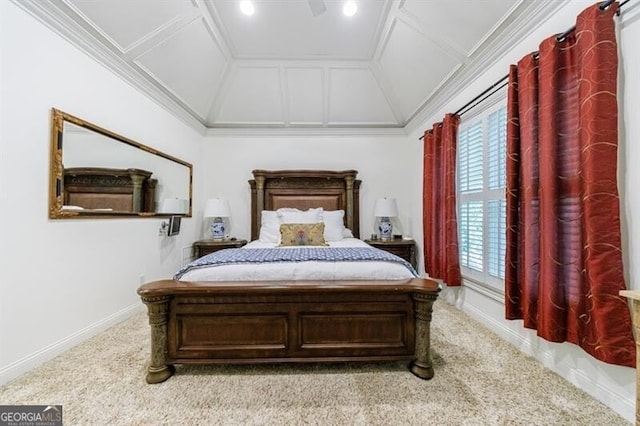 4470 Crestwicke Pointe, Atlanta, GA 30319 - carpeted bedroom with ornamental molding and baseboards