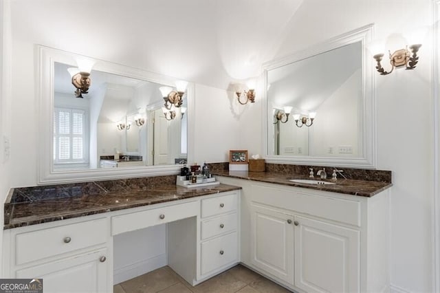 4470 Crestwicke Pointe, Atlanta, GA 30319 - bathroom with double vanity and tile patterned flooring