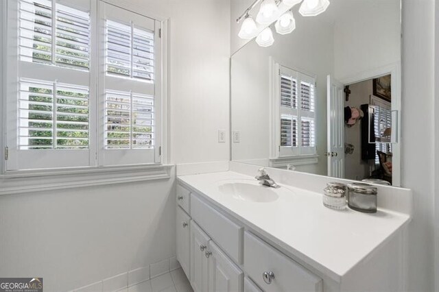 4470 Crestwicke Pointe, Atlanta, GA 30319 - bathroom featuring vanity and tile patterned flooring