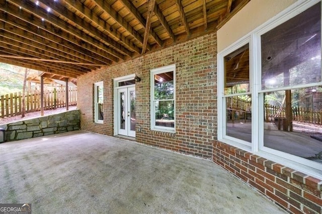 4470 Crestwicke Pointe, Atlanta, GA 30319 - view of patio / terrace with fence