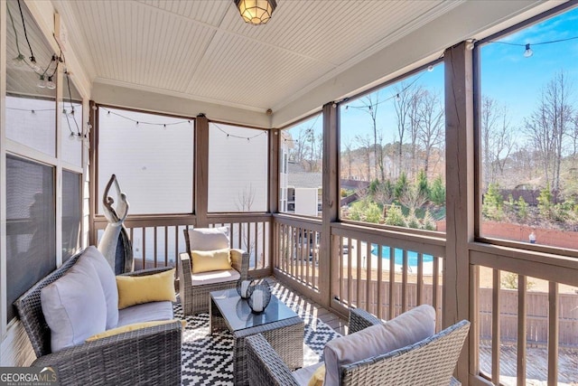 138 Lakestone Pkwy, Woodstock, GA 30188 - sunroom / solarium featuring outdoor lounge area