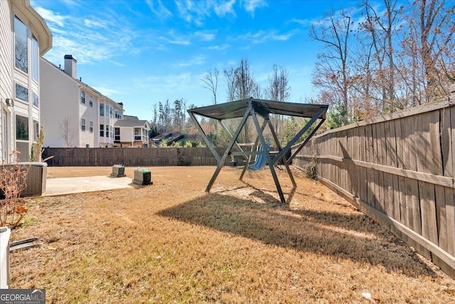 138 Lakestone Pkwy, Woodstock, GA 30188 - view of yard with a patio area, a playground, and central AC unit