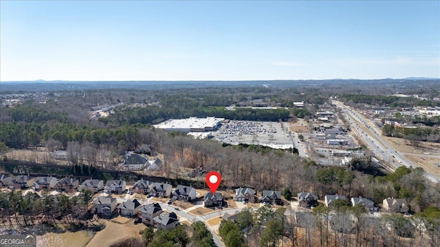 138 Lakestone Pkwy, Woodstock, GA 30188 - aerial view of property and surrounding area with nearby suburban area
