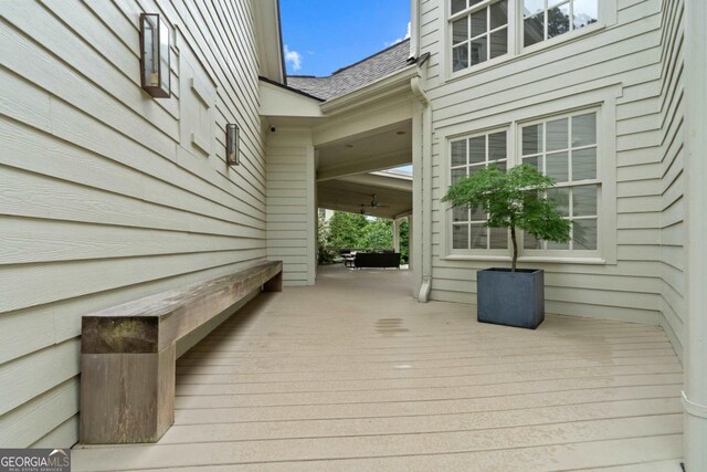 143 Wildwood Dr, Eatonton, GA 31024 - view of wooden terrace