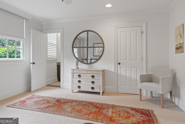 143 Wildwood Dr, Eatonton, GA 31024 - bedroom with carpet floors and ornamental molding
