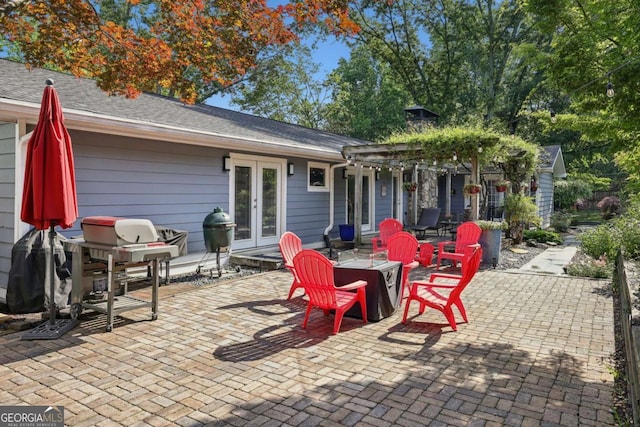 1280 Sherry Dr, Alpharetta, GA 30009 - view of patio with french doors
