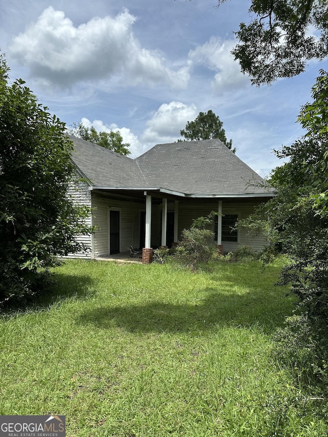 35 Hancock St, Warm Springs, GA 31830 - rear view of house featuring a yard