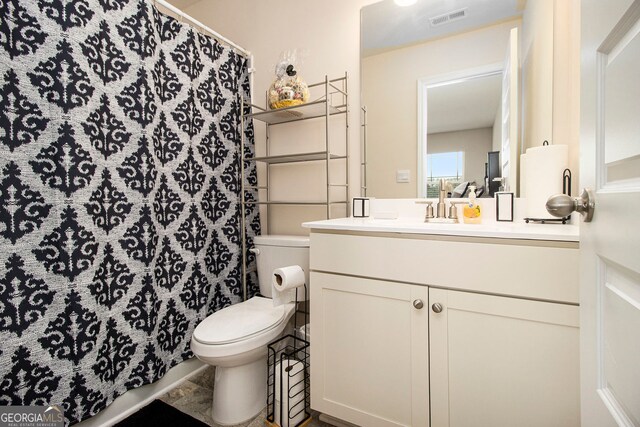 320 Conley Ave, Hampton, GA 30228 - full bathroom with vanity and a shower with shower curtain