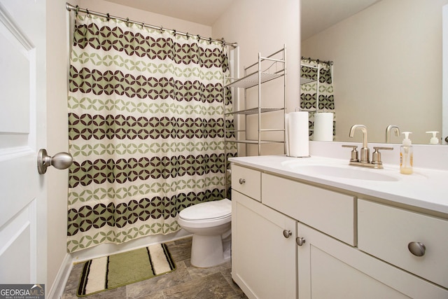 320 Conley Ave, Hampton, GA 30228 - bathroom with vanity and stone finish floors