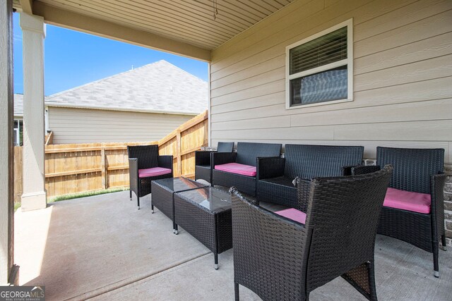 320 Conley Ave, Hampton, GA 30228 - view of patio / terrace featuring an outdoor hangout area