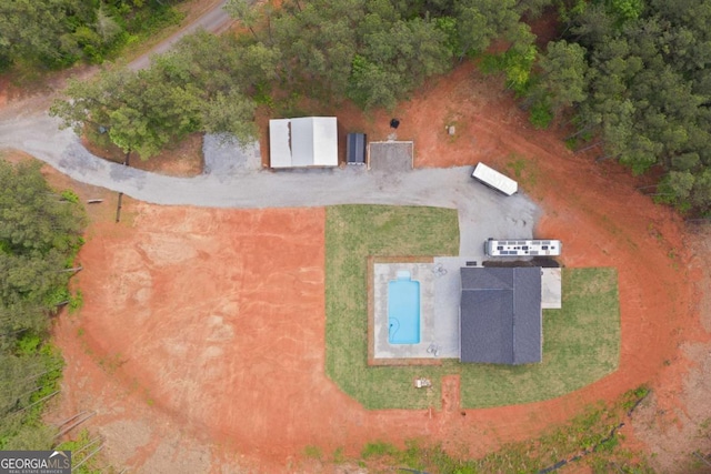 view from above of property