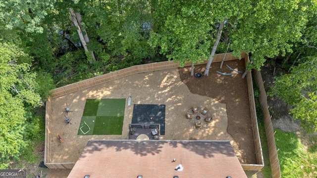 aerial overview of property's location