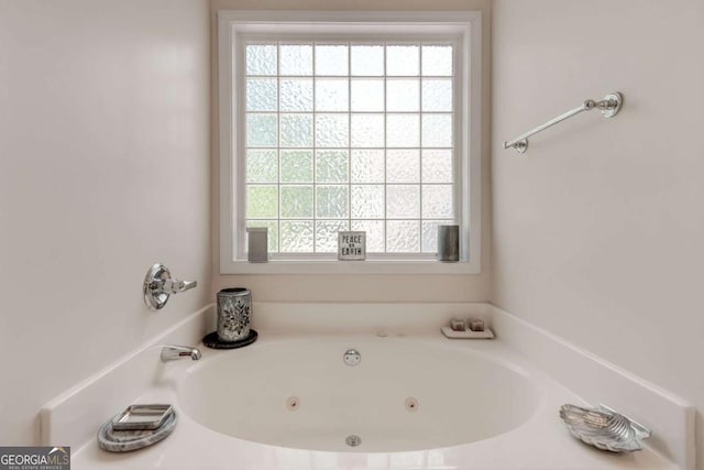 2707 Mariner Way, Villa Rica, GA 30180 - bathroom with plenty of natural light and a jetted tub