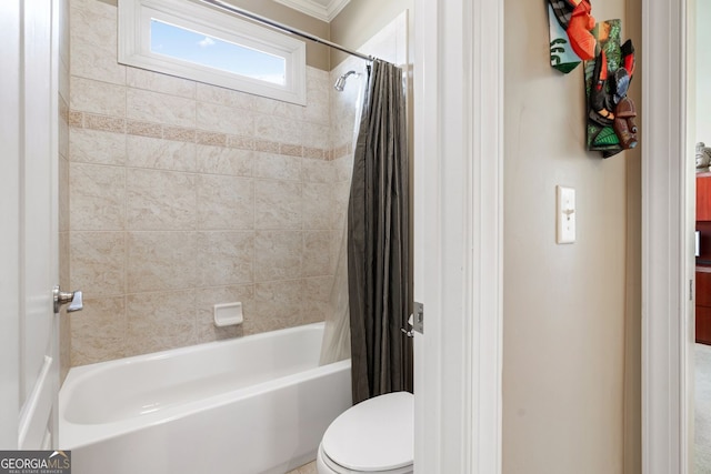 2041 Democracy Dr, Buford, GA 30519 - full bathroom with toilet and shower / bath combo
