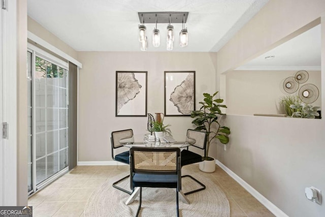3200 Seven Pines Ct Unit 103, Atlanta, GA 30339 - dining area with light tile patterned floors and baseboards