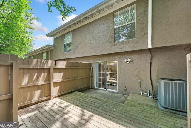 3200 Seven Pines Ct Unit 103, Atlanta, GA 30339 - wooden deck with central air condition unit