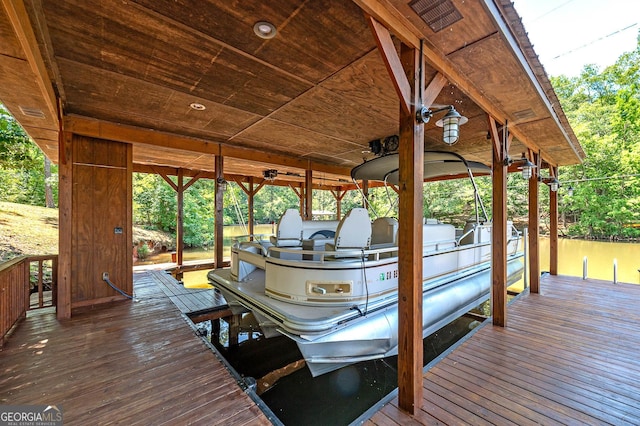 207A Quail Trl, Jackson, GA 30233 - dock area featuring boat lift