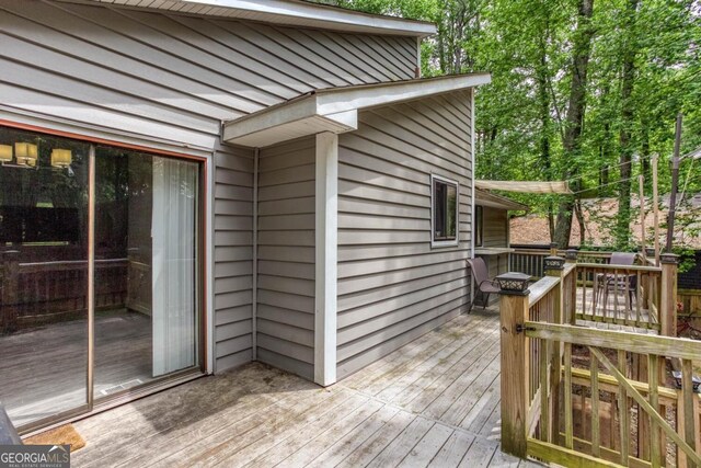 1220 Wade Green Cir NW, Acworth, GA 30102 - view of wooden deck