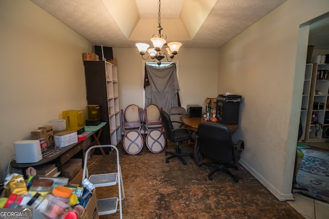 501 Textbook Ct, Lawrenceville, GA 30044 - home office featuring a chandelier