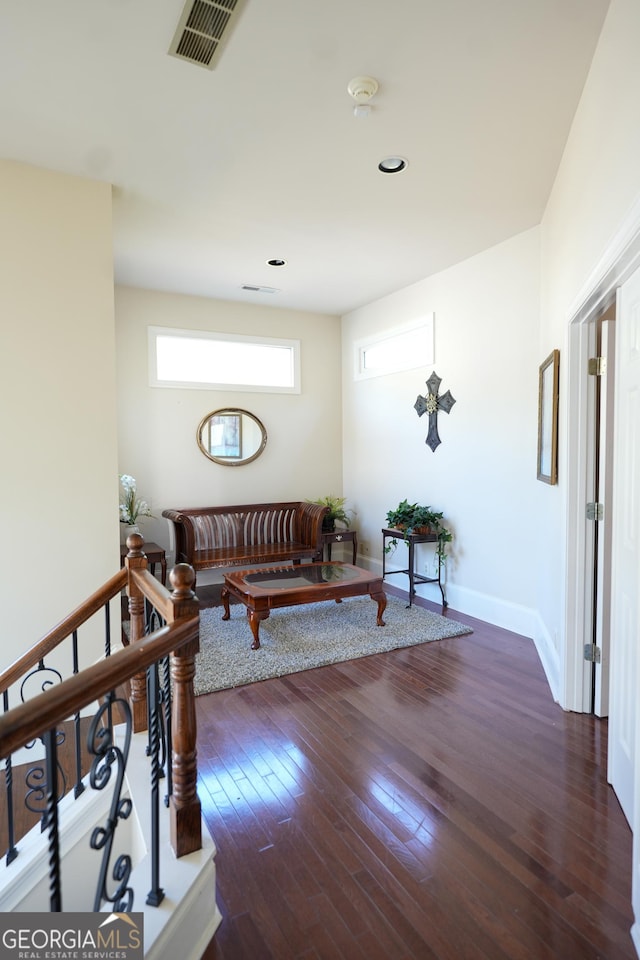 1010 Forest Overlook Dr SW, Atlanta, GA 30331 - living area featuring wood-type flooring, baseboards, and recessed lighting
