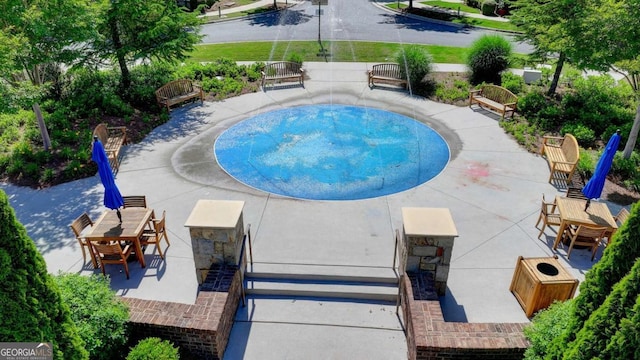 828 Olmsted Ln, Duluth, GA 30097 - view of swimming pool featuring a patio