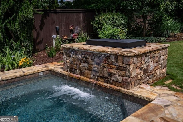 430 Milledge Cir, Athens, GA 30609 - view of swimming pool featuring an in-ground hot tub and fence