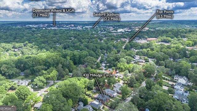 430 Milledge Cir, Athens, GA 30609 - bird's eye view of a forest