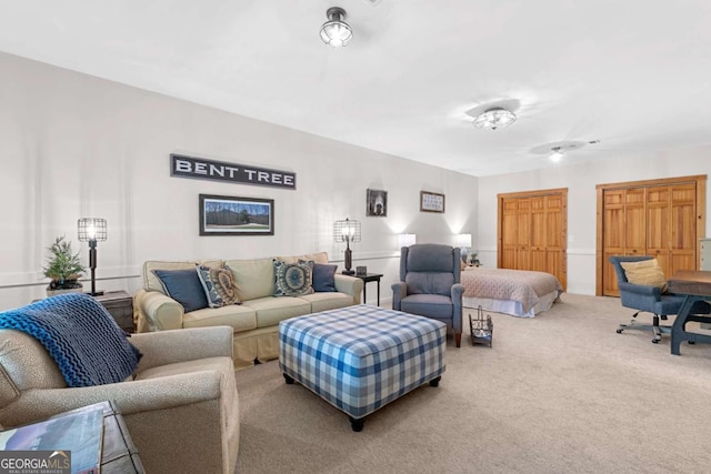 223 Denny Ridge Rd, Jasper, GA 30143 - living area featuring carpet floors